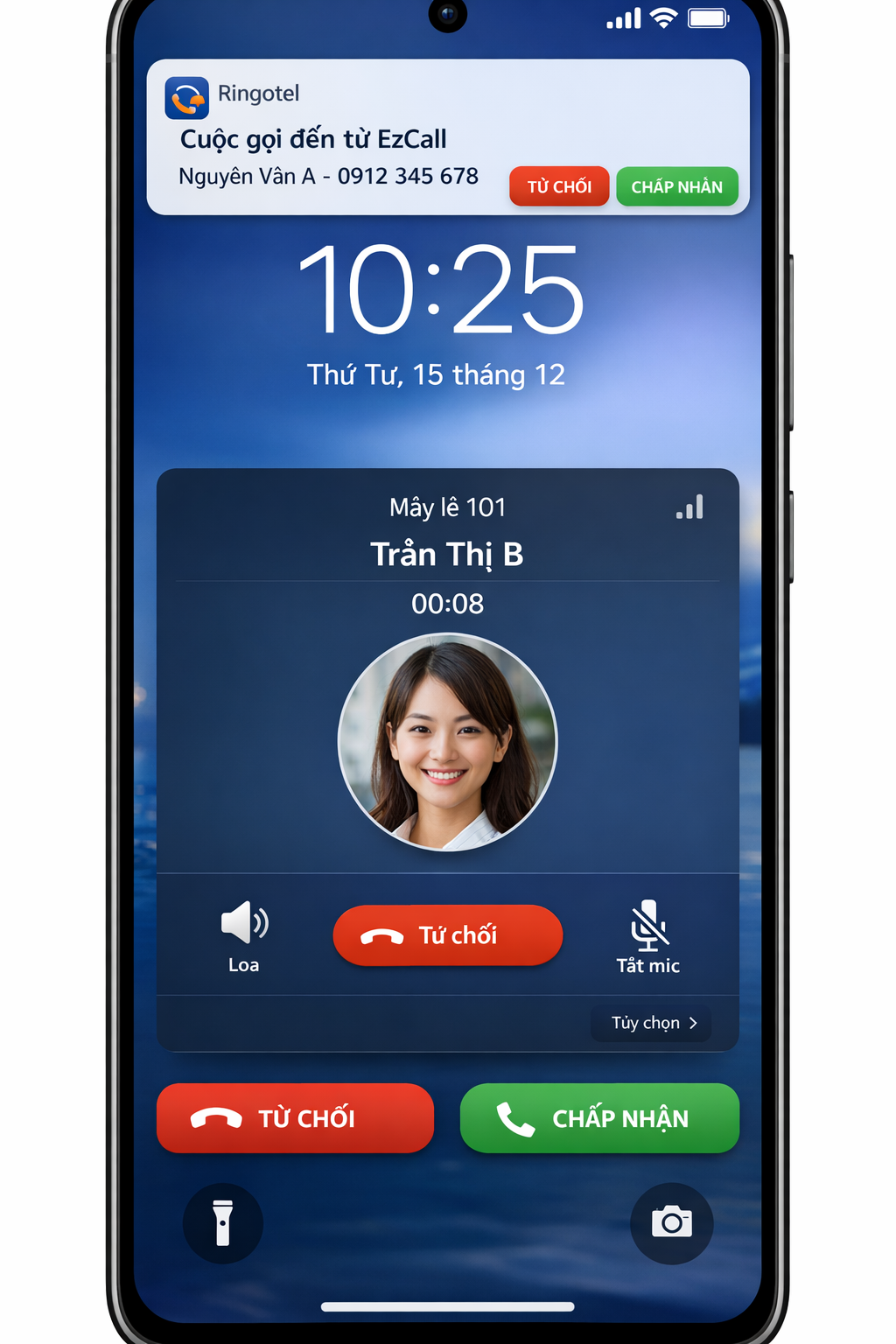 App Ringotel trên di động